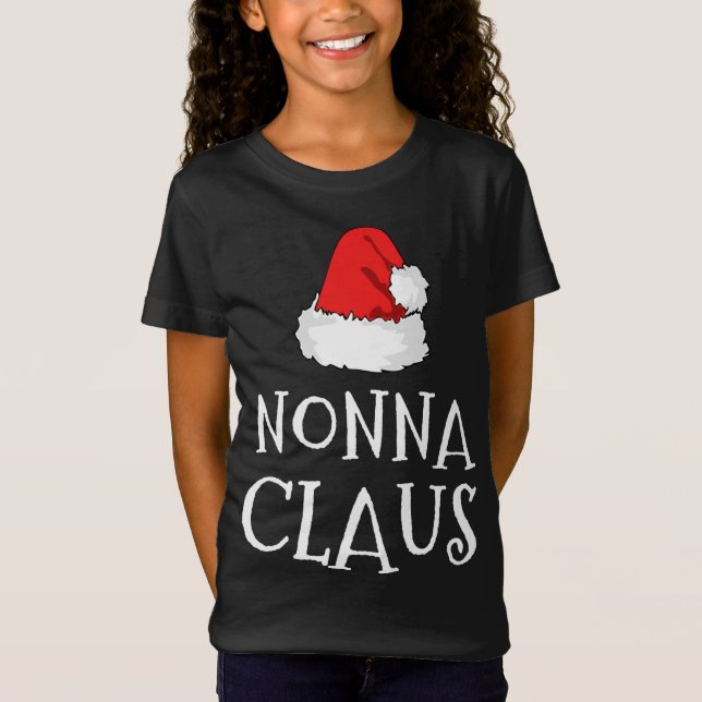 Camiseta Gorra de Navidades Nonna Claus Familia Pj Grupo de (Anverso)
