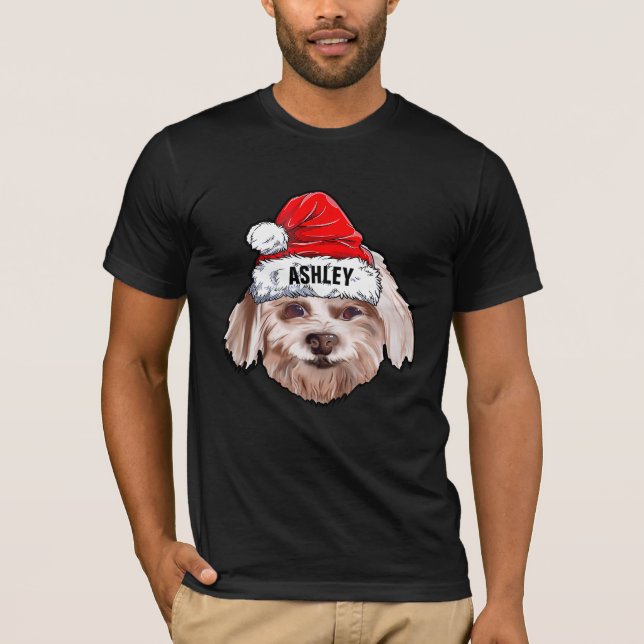 Camiseta Gorra de Navidades territoriales malteses Perro Gr (Anverso)