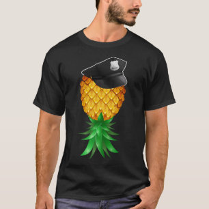 Camiseta Gorra de oficial de policía de piña al revés