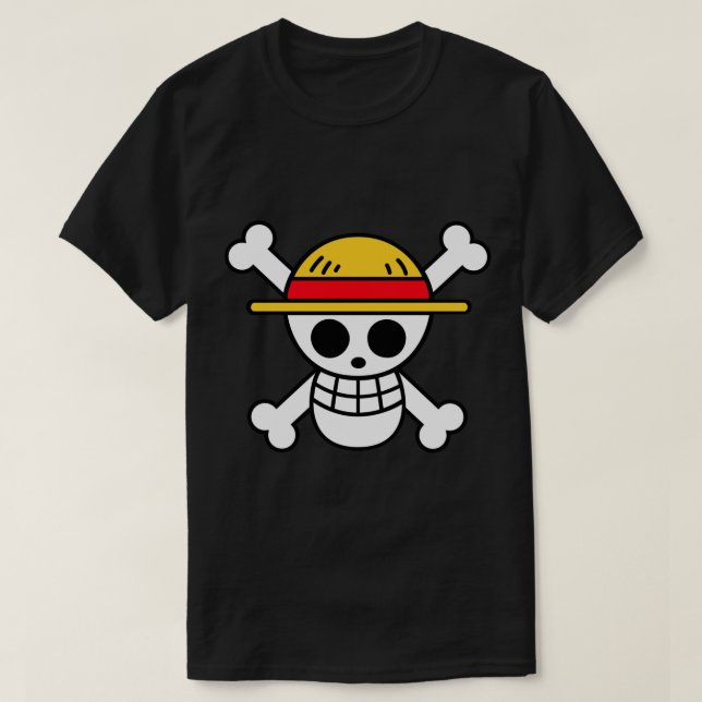 Camiseta Gorra de paja jolly roger Magnet (Diseño del anverso)