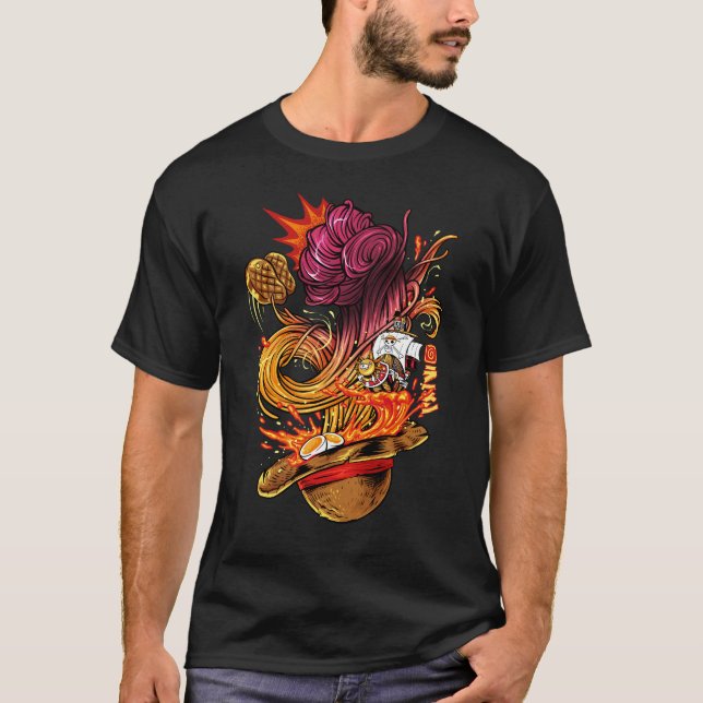 Camiseta gorra de paja ramen (Anverso)