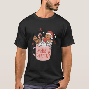 Camiseta Gorra de pan de especias dulce Santa Cacao calient