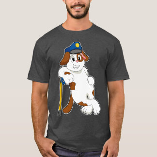 Camiseta Gorra de policía de perros