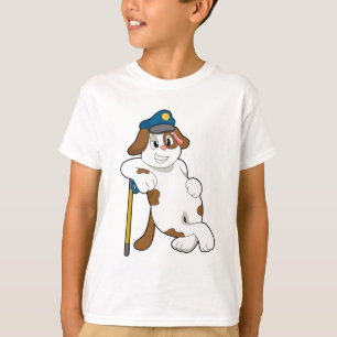 Camiseta Gorra de policía de perros