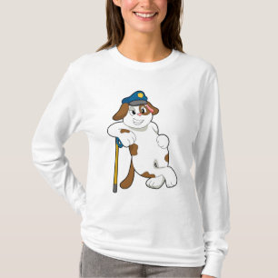 Camiseta Gorra de policía de perros