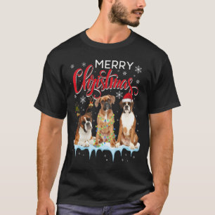 Camiseta Gorra de renos de la luz del perro de la navidad d
