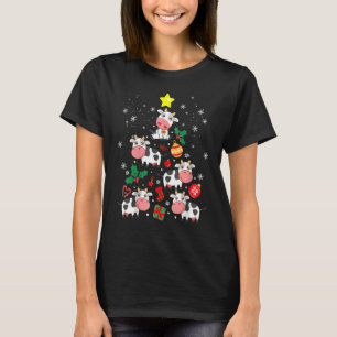 Camiseta Gorra de renos de vaca Santa Navidades enciende Cr