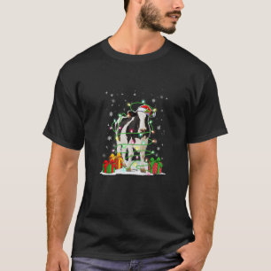 Camiseta Gorra de renos de vaca Santa Navidades ilumina una