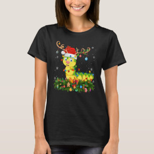 Camiseta Gorra de renos navideños Santa Caterpillar Cristo