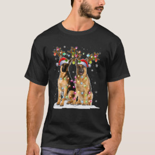 Camiseta Gorra de renos Santa Navidades de Malinois de Bélg