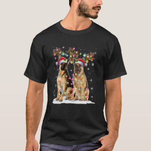 Camiseta Gorra de renos Santa Navidades de Malinois de Bélg