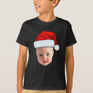 Camiseta Gorra de Santa Cara de Bebé Foto de Navidad 