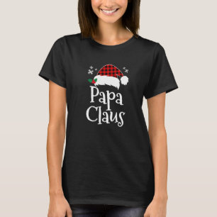 Camiseta Gorra de Santa Claus de Cuadros de Búfalo Familia 