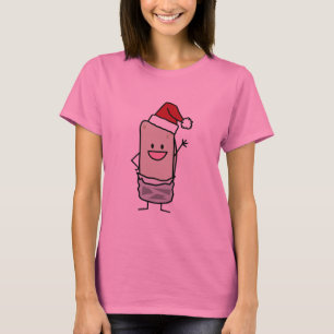 Camiseta Gorra de Santa del hola del Burrito del navidad