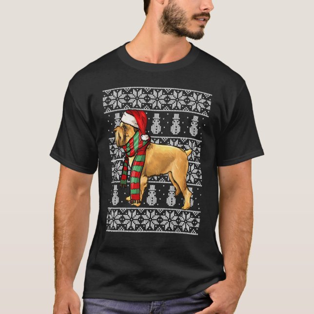 Camiseta Gorra de Santa Navidad Bruselas Griffon Navidad Fe (Anverso)