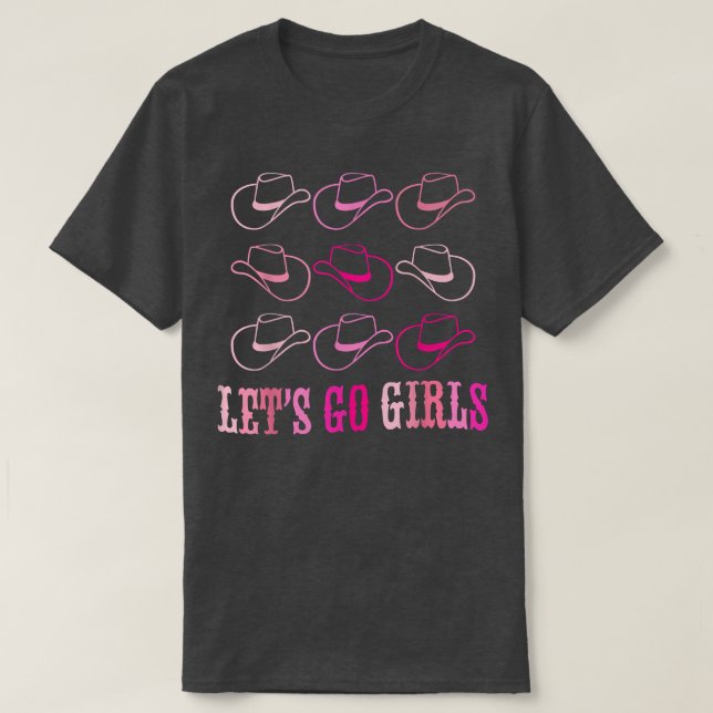 Camiseta Gorra de vaqueros vamos a Chicas de vacas occident (Diseño del anverso)
