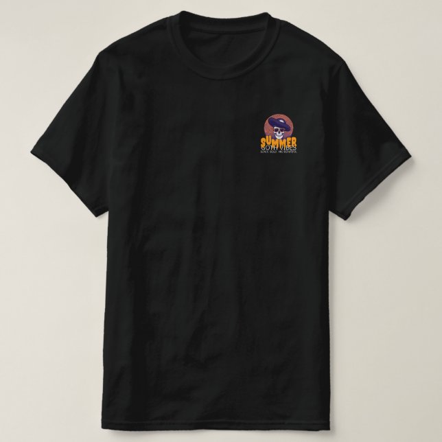 Camiseta gorra de verano de cráneo (Diseño del anverso)