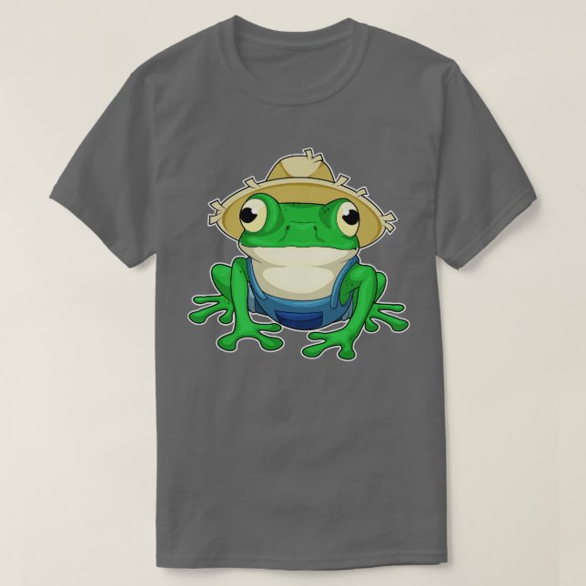 Camiseta Gorra del agricultor de ranas (Diseño del anverso)