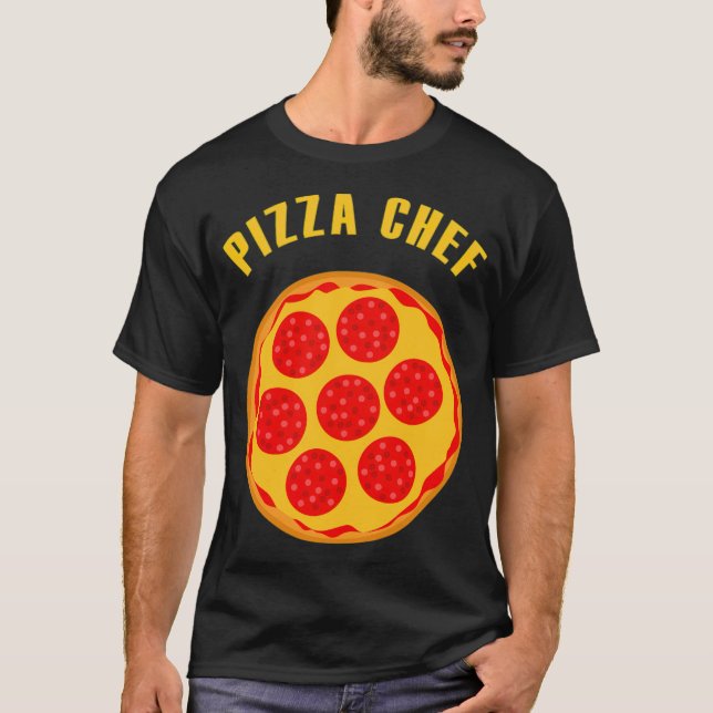Camiseta Gorra del chef de Pizza (Anverso)
