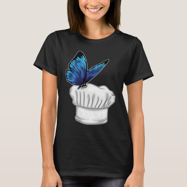 Camiseta Gorra del Chef del Mariposa (Anverso)