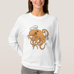 Camiseta Gorra del chef Octopus Cook