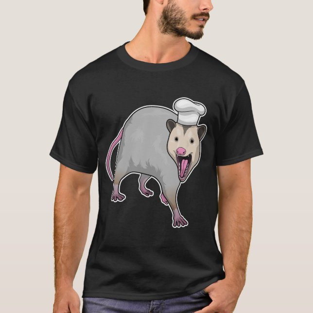 Camiseta Gorra del chef Opossum Cook (Anverso)