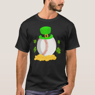 Camiseta Gorra del Leprechaun del Béisbol Lucky Pile Golden