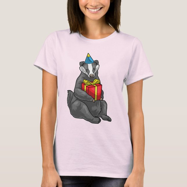 Camiseta Gorra del partido cumpleaños Badger (Anverso)