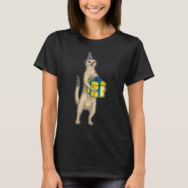 Camiseta Gorra del partido de cumpleaños Meerkat (Anverso)