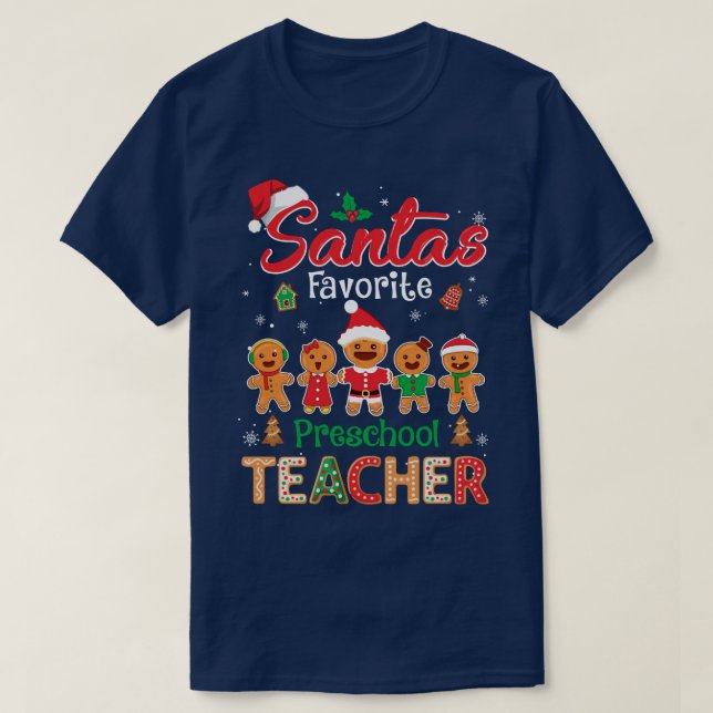 Camiseta Gorra favorito de profesores de preescolar Cookie  (Diseño del anverso)