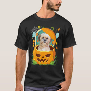 Camiseta Gorra feliz de la calabaza de Halloween Shichon Pe