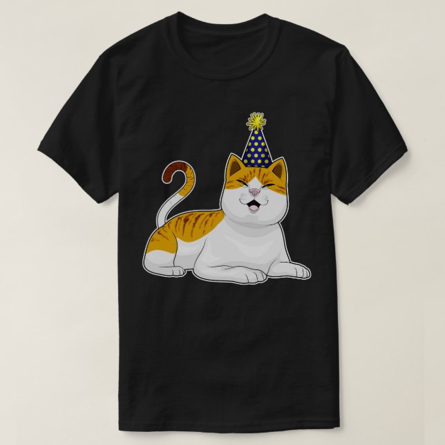Camiseta Gorra Fiesta Fiesta de gato (Diseño del anverso)
