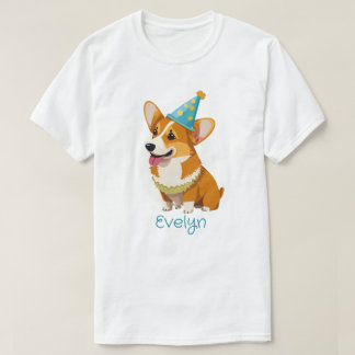 Camiseta Gorra Fiesta personalizado Welsh Corgi