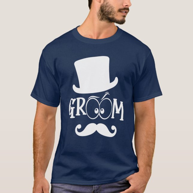 Camiseta Gorra Groom Participación Boda Bacheler Partido M (Anverso)