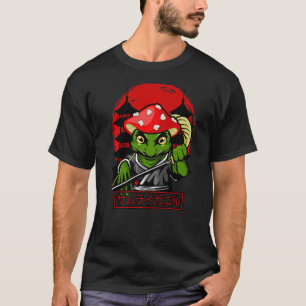 Camiseta Gorra hongo Samurai Frog Vintage Guerrero Japonés