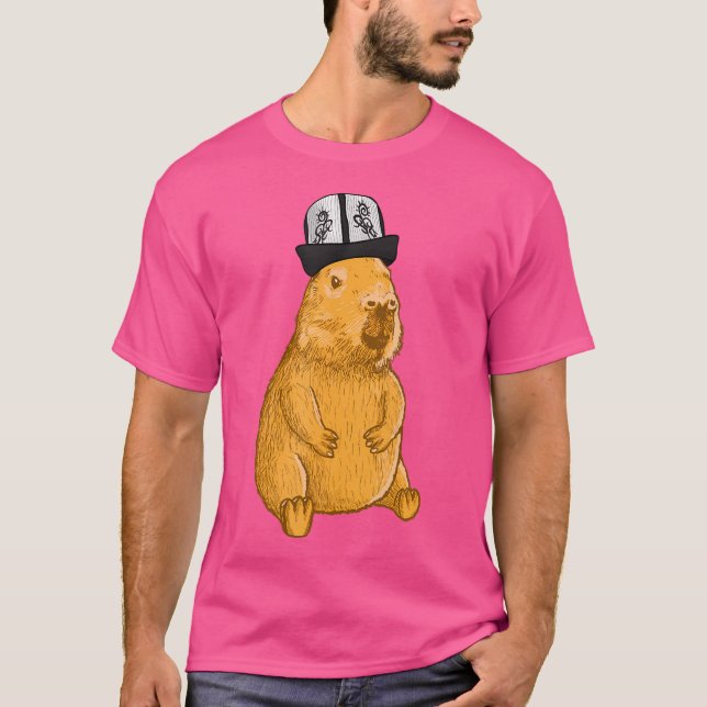 Camiseta Gorra kirguiso de Capybara (Anverso)