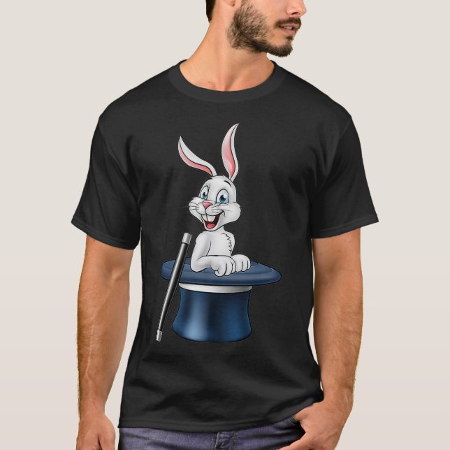 Camiseta Gorra Mágico de Conejo Mágico Premium (Anverso)