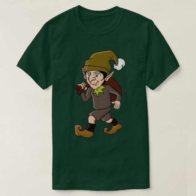 Camiseta Gorra marrón feliz T (Diseño del anverso)
