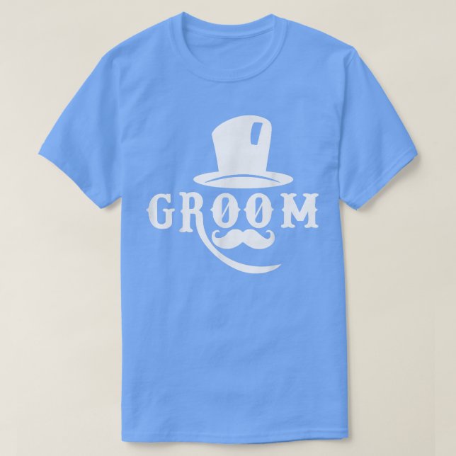 Camiseta Gorra Mens Groom Boda de Participación Cute Bachel (Diseño del anverso)