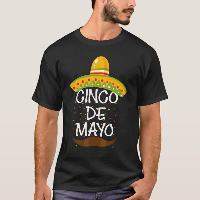 Camiseta Gorra mexicano Fiesta Fiesta Cinco De Mayo (Anverso)