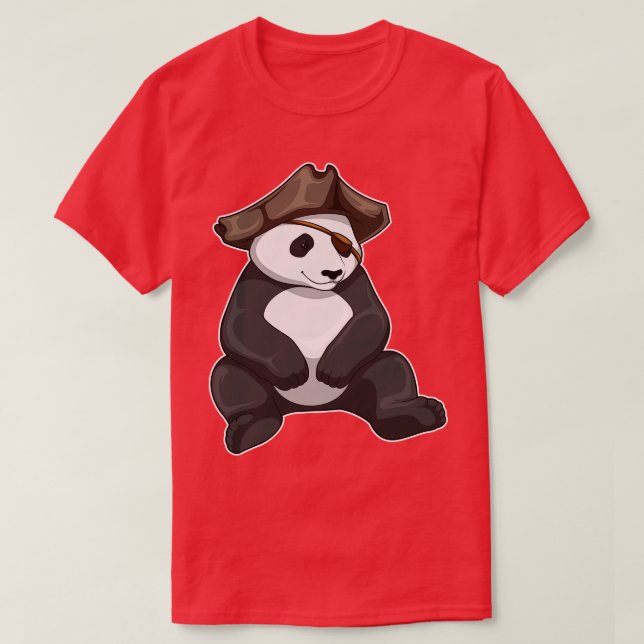 Camiseta Gorra Pirata Panda (Diseño del anverso)