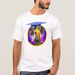 Camiseta Gorra que lleva del perro divertido de la