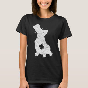 Camiseta Gorra Retro Corgi Trebol Irlandés Día de San Patri