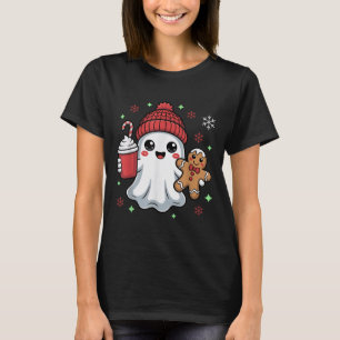 Camiseta Gorra Retro Fantasma Navidad Holiday Xmas Café G