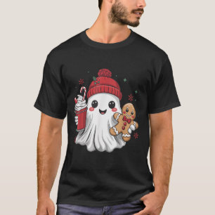 Camiseta Gorra Retro Fantasma Navidad Holiday Xmas Café G