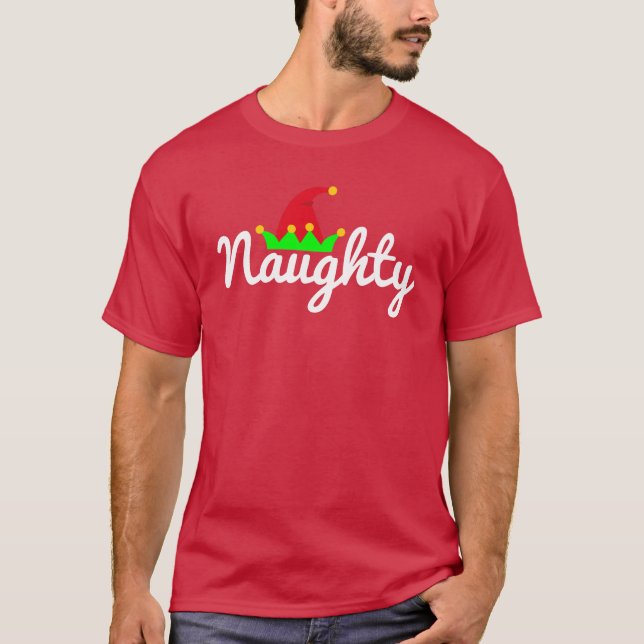 Camiseta Gorra travieso del duende del navidad divertido (Anverso)