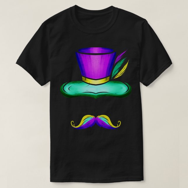 Camiseta Gorra Y Mustache Para (Diseño del anverso)
