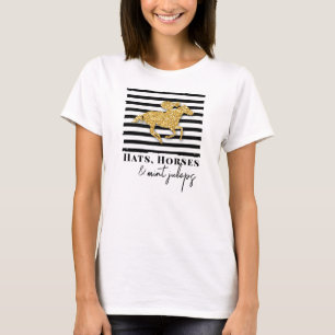 Camiseta Gorras, caballos y juleps de menta