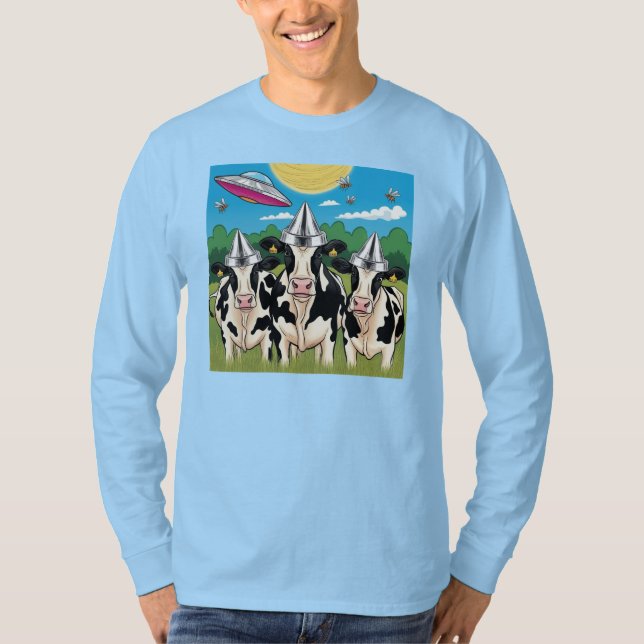 Camiseta Gorras de Relieve metalizado de tinte de vacas ext (Anverso)