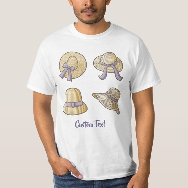 Camiseta Gorras De Verano Beige (Anverso)